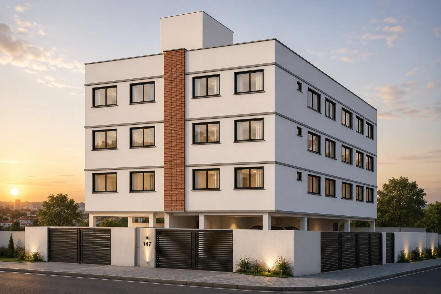 Fachada do Residencial Jung